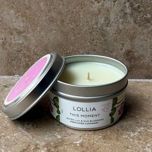 Margot Elena LOLLIA Luminary “This Moment” Perfumed Candle Water Lily SunBlossom
